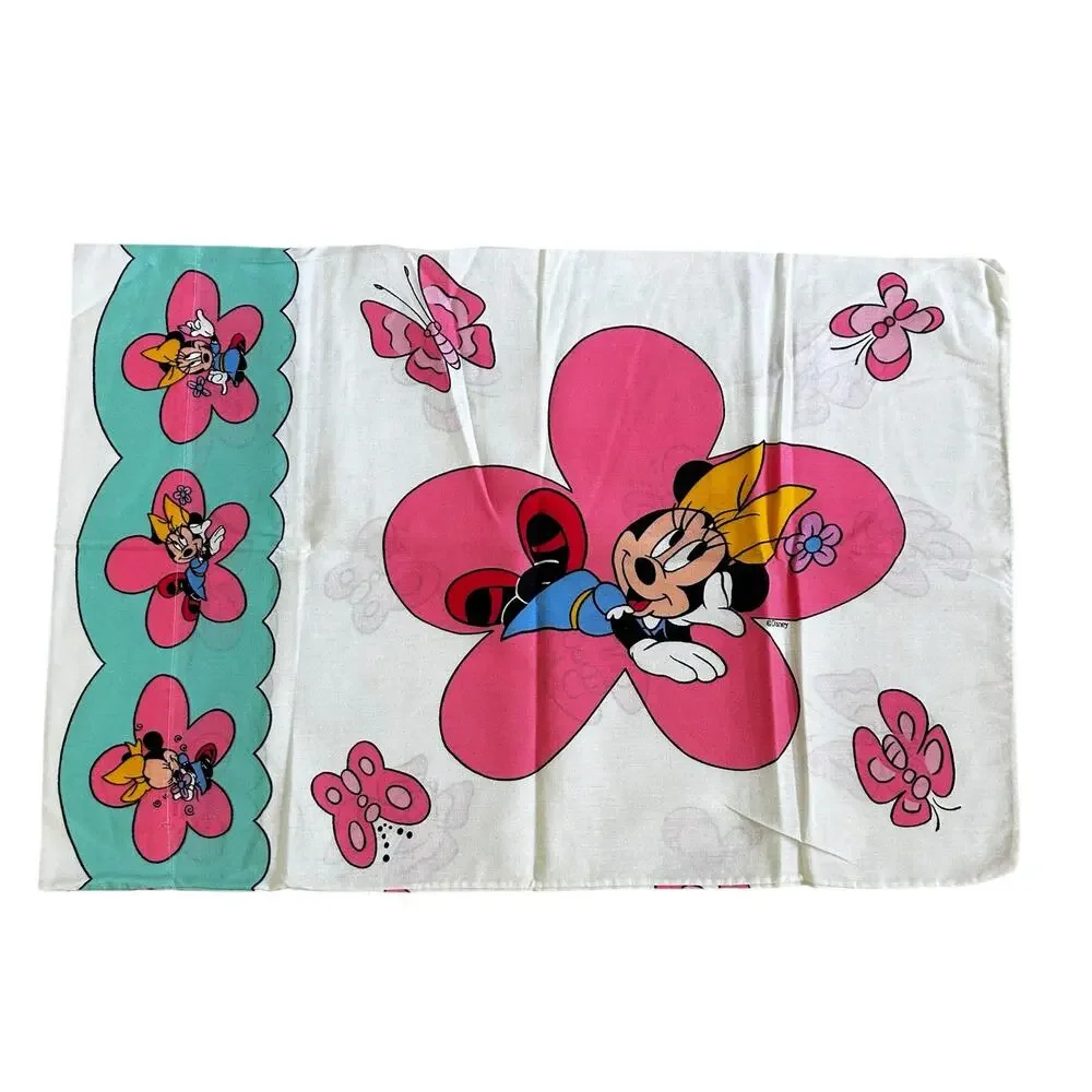 Vintage Disney Minnie Mouse Sheet Twin Set & Pillowcases